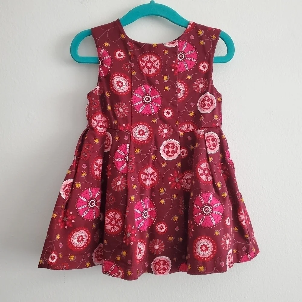 Genuine Kids OshKosh Sleeveless Party Dress‎ Maroon
